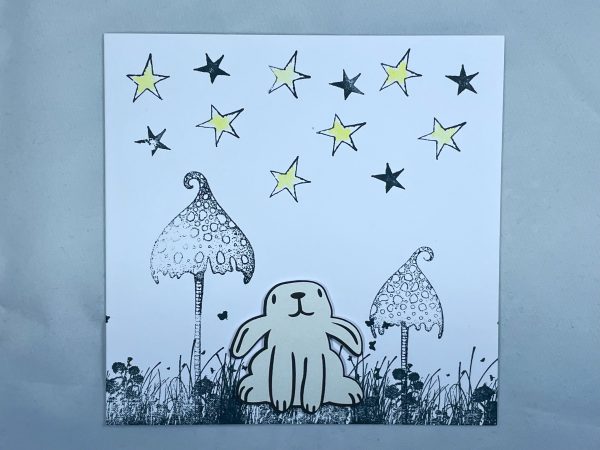 Little bunny with stars