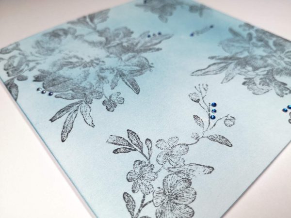 Floral Mother's Day Card - Blue