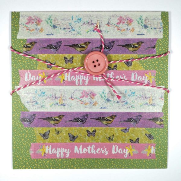 Washi Tape Mother's Day Card - Green
