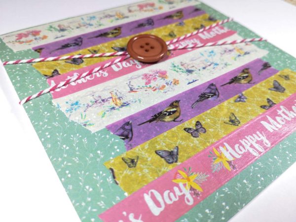 Washi Tape Mother's Day Card - Mint