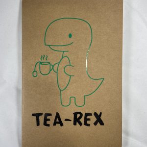 "Tea Rex" Dinosaur Kraft Notebook