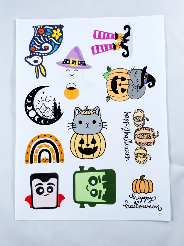 Halloween sticker sheet 1