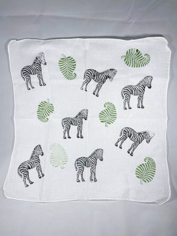 Zebra print muslin cloth